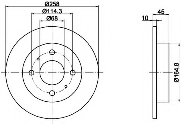 Disc frana MDC1006 MINTEX - Frana disc Disc frana MDC1006 MINTEX - Frana disc