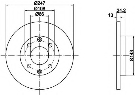 Disc frana MDC1010 MINTEX - Frana disc Disc frana MDC1010 MINTEX - Frana disc