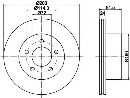 Disc frana MDC1062 MINTEX - Frana disc