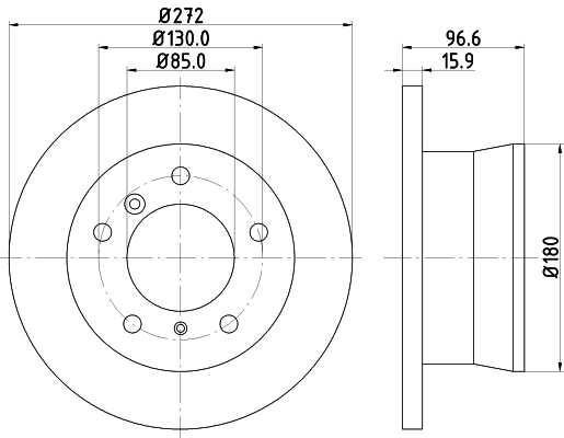 Disc frana MDC1075 MINTEX - Frana disc Disc frana MDC1075 MINTEX - Frana disc