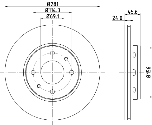 Disc frana MDC1081 MINTEX - Disc frana Disc frana MDC1081 MINTEX - Disc frana