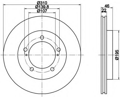 Disc frana MDC1301 MINTEX - Frana disc Disc frana MDC1301 MINTEX - Frana disc