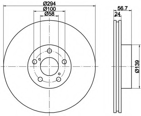 Disc frana MDC1377 MINTEX - Disc frana