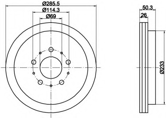 Disc frana MDC1432 MINTEX - Disc frana Disc frana MDC1432 MINTEX - Disc frana