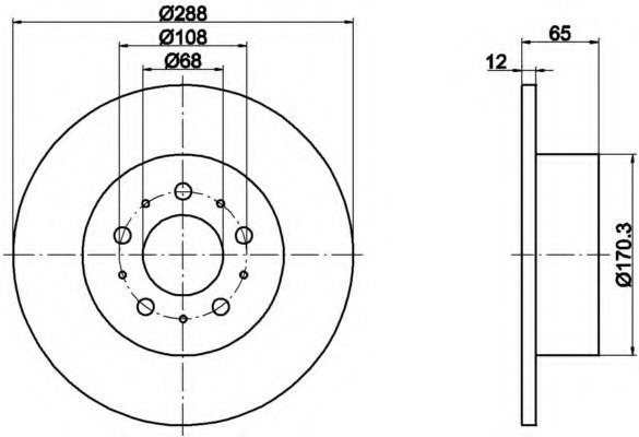 Disc frana MDC1434 MINTEX - Disc frana Disc frana MDC1434 MINTEX - Disc frana