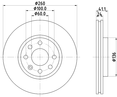 Disc frana MDC1455 MINTEX - Frana disc