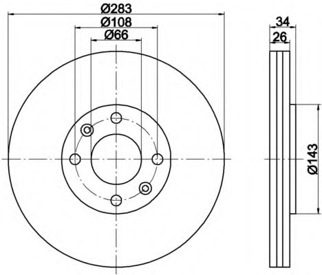 Disc frana MDC1492 MINTEX - Disc frana Disc frana MDC1492 MINTEX - Disc frana