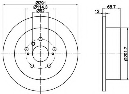 Disc frana MDC1511 MINTEX - Disc frana