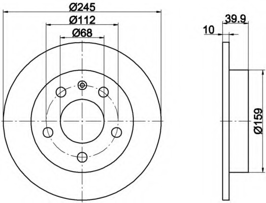 Disc frana MDC1523 MINTEX - Disc frana Disc frana MDC1523 MINTEX - Disc frana