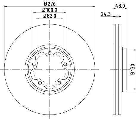Disc frana MDC1527 MINTEX - Frana disc Disc frana MDC1527 MINTEX - Frana disc