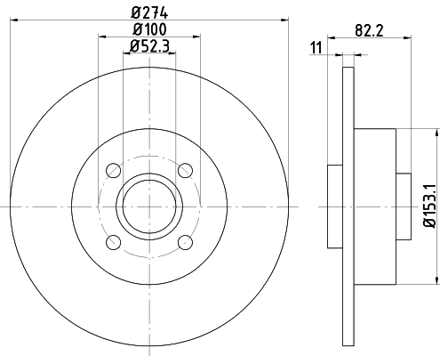 Disc frana MDC1566 MINTEX - Disc frana