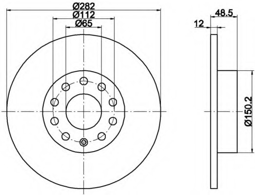 Disc frana MDC1698 MINTEX - Disc frana Disc frana MDC1698 MINTEX - Disc frana