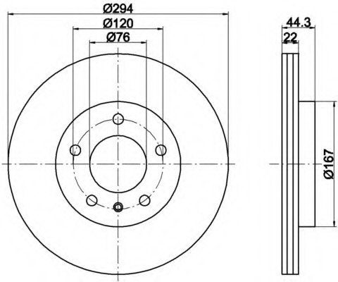 Disc frana MDC1708 MINTEX - Frana disc Disc frana MDC1708 MINTEX - Frana disc