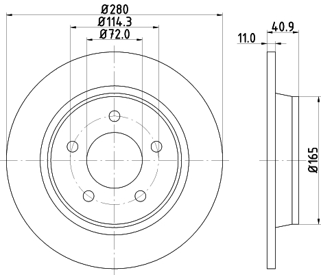 Disc frana MDC1717 MINTEX - Disc frana
