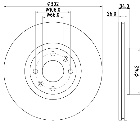 Disc frana MDC1755 MINTEX - Disc frana
