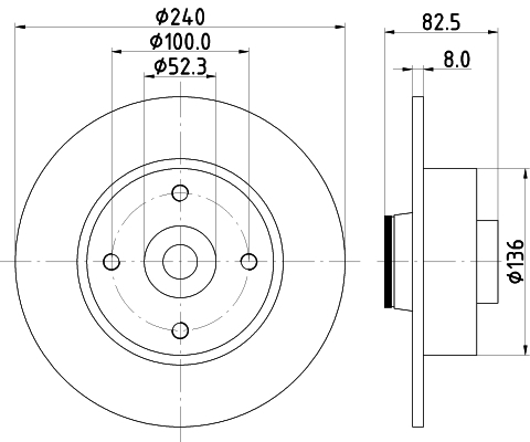 Disc frana MDC1762 MINTEX - Frana disc Disc frana MDC1762 MINTEX - Frana disc