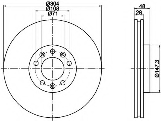 Disc frana MDC1848 MINTEX - Frana disc Disc frana MDC1848 MINTEX - Frana disc