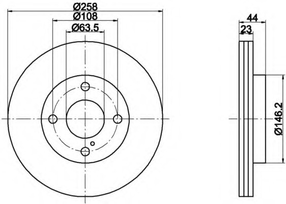 Disc frana MDC1907 MINTEX - Disc frana Disc frana MDC1907 MINTEX - Disc frana