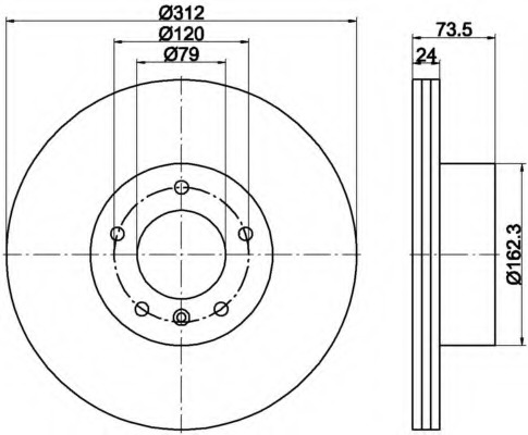 Disc frana MDC1912 MINTEX - Frana disc