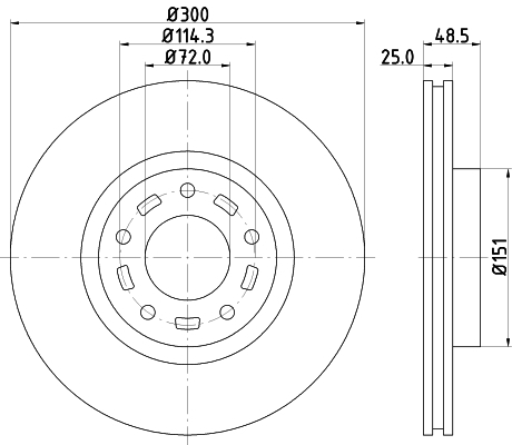 Disc frana MDC1988 MINTEX - Disc frana