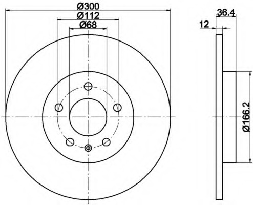 Disc frana MDC2003 MINTEX - Disc frana