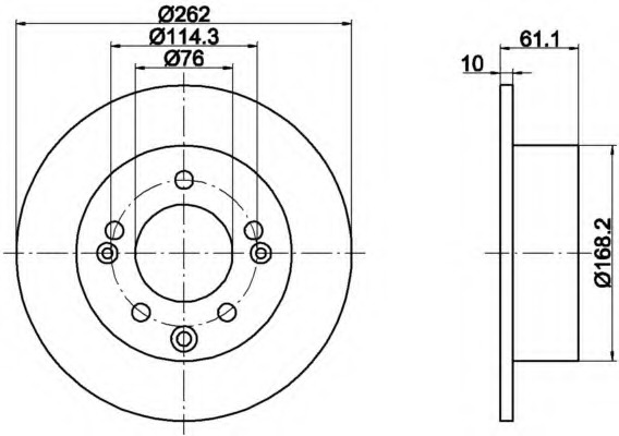 Disc frana MDC2055 MINTEX - Frana disc