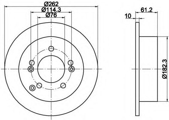 Disc frana MDC2125 MINTEX - Disc frana Disc frana MDC2125 MINTEX - Disc frana