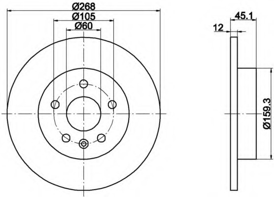 Disc frana MDC2132 MINTEX - Disc frana Disc frana MDC2132 MINTEX - Disc frana