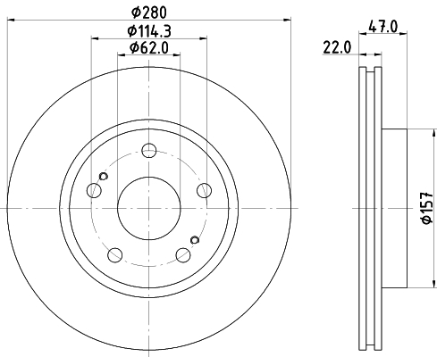 Disc frana MDC2179 MINTEX - Frana disc
