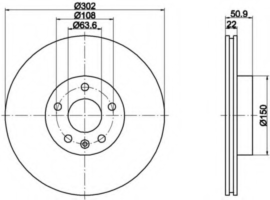 Disc frana MDC2199 MINTEX - Frana disc