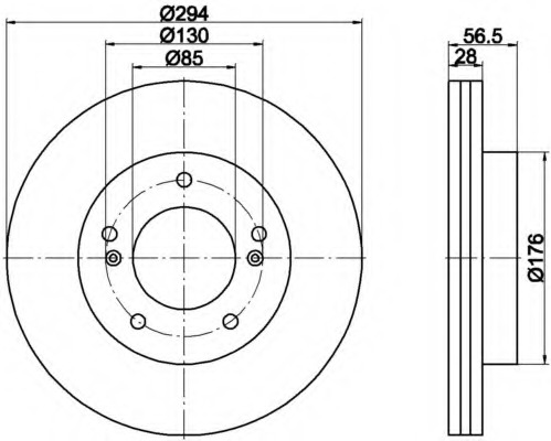 Disc frana MDC2211 MINTEX - Frana disc
