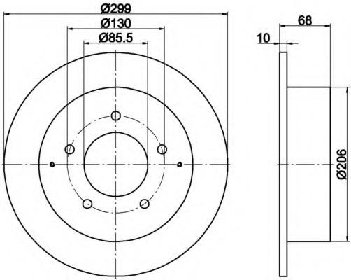 Disc frana MDC2212 MINTEX - Frana disc
