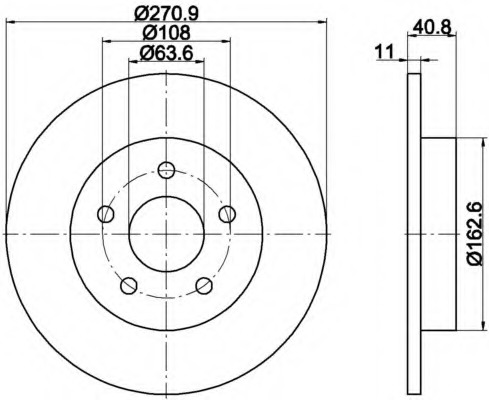 Disc frana MDC2358 MINTEX - Disc frana Disc frana MDC2358 MINTEX - Disc frana