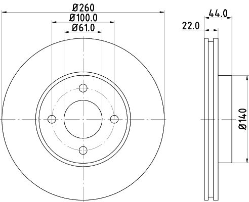 Disc frana MDC2365 MINTEX - Frana disc Disc frana MDC2365 MINTEX - Frana disc