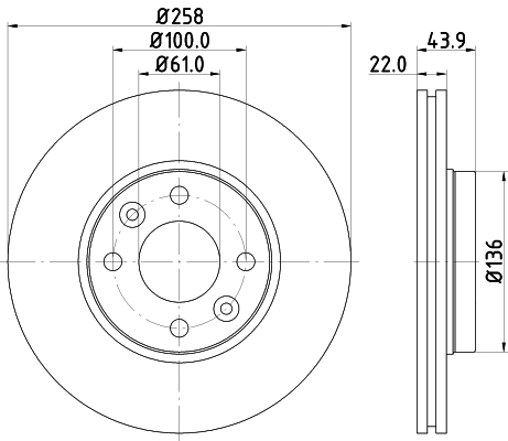 Disc frana MDC2384 MINTEX - Disc frana
