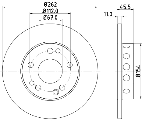 Disc frana MDC351 MINTEX - Frana disc Disc frana MDC351 MINTEX - Frana disc