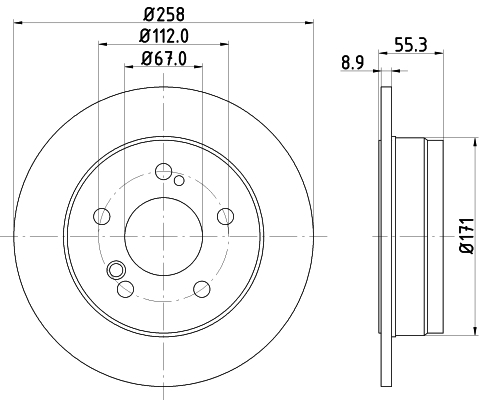 Disc frana MDC363 MINTEX - Frana disc Disc frana MDC363 MINTEX - Frana disc