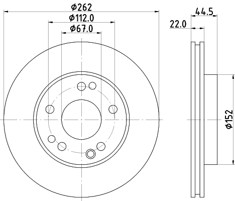 Disc frana MDC495 MINTEX - Frana disc Disc frana MDC495 MINTEX - Frana disc
