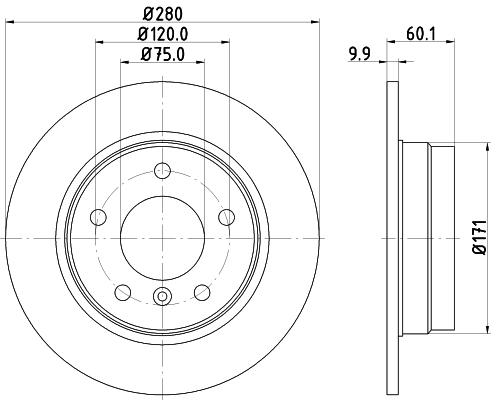 Disc frana MDC623 MINTEX - Frana disc Disc frana MDC623 MINTEX - Frana disc