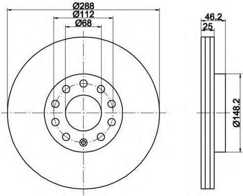 Disc frana MDC768 MINTEX - Disc frana Disc frana MDC768 MINTEX - Disc frana