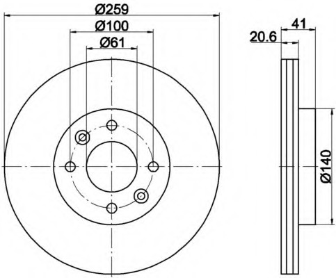 Disc frana MDC811 MINTEX - Frana disc