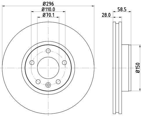 Disc frana MDC865 MINTEX - Disc frana Disc frana MDC865 MINTEX - Disc frana