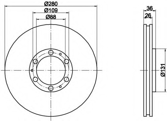 Disc frana MDC987 MINTEX - Disc frana