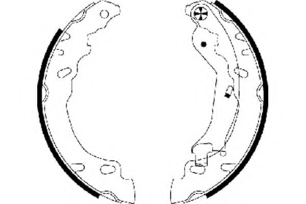 Set saboti frana MFR563 MINTEX - Material frictiune sabot frana/ sabot frana