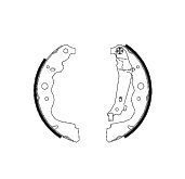 Set saboti frana MFR610 MINTEX - Material frictiune sabot frana/ sabot frana