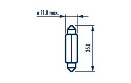 BEC INDICATOR 24V C5W SET 10 BUC. 17136 NARVA - Bec numar inmatriculare BEC INDICATOR 24V C5W SET 10 BUC. 17136 NARVA - Bec numar inmatriculare