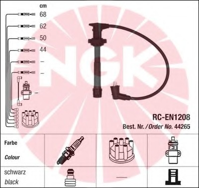 Set cablaj aprinder 44265 NGK - Fisa bujie