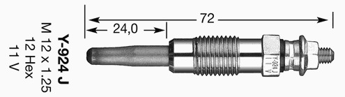 Bujie incandescenta 6305 NGK - Bujie incandescenta Bujie incandescenta 6305 NGK - Bujie incandescenta