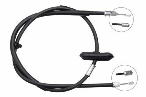 Cablu, frana de parcare J12059 NIPPARTS - Maneta/ cablu