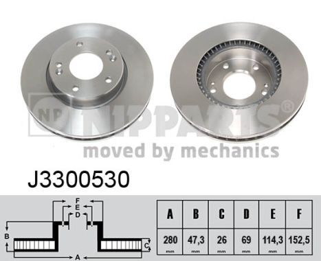 Disc frana J3300530 NIPPARTS - Disc frana Disc frana J3300530 NIPPARTS - Disc frana